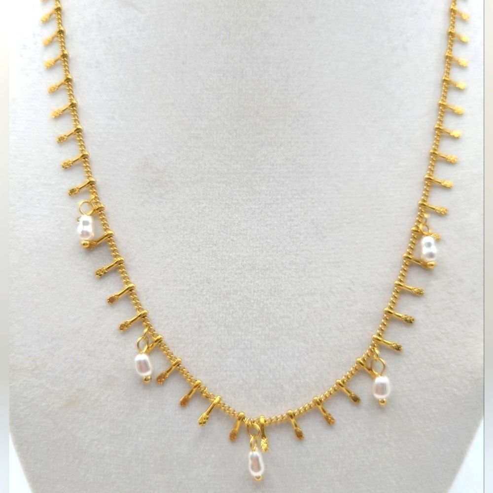 Tassle necklace with fresh water pearls